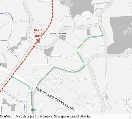 Map of the area around Blk 293B Bt Batok St 21 in Bukit Batok, showing 400 m and 1 km rings and 3 primary schools within 1 km
