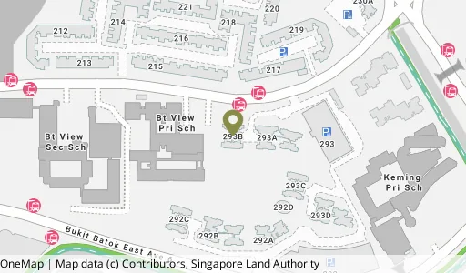 Location map of Blk 293B Bt Batok St 21, a HDB resale block in Bukit Batok, Singapore