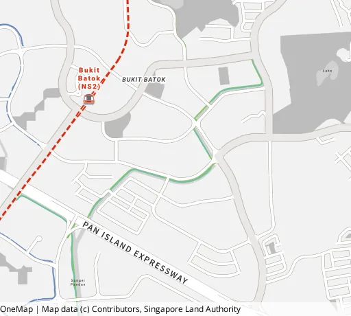 Map of the area around Blk 293C Bt Batok St 21 in Bukit Batok, showing 400 m and 1 km rings and 3 primary schools within 1 km