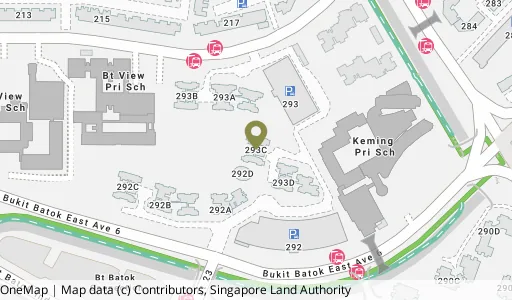 Location map of Blk 293C Bt Batok St 21, a HDB resale block in Bukit Batok, Singapore