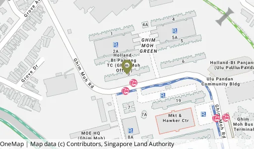 Location map of Blk 3 Ghim Moh Rd, a HDB resale block in Queenstown, Singapore