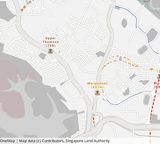 Map of the area around Blk 313 Shunfu Rd in Bishan, showing 400 m and 1 km rings and 1 primary school within 1 km