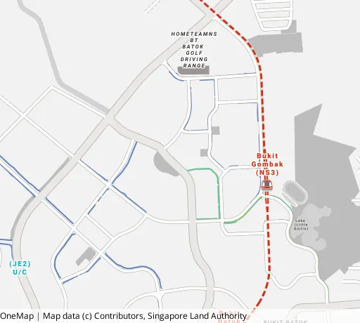 Map of the area around Blk 315 Bt Batok St 32 in Bukit Batok, showing 400 m and 1 km rings and 2 primary schools within 1 km