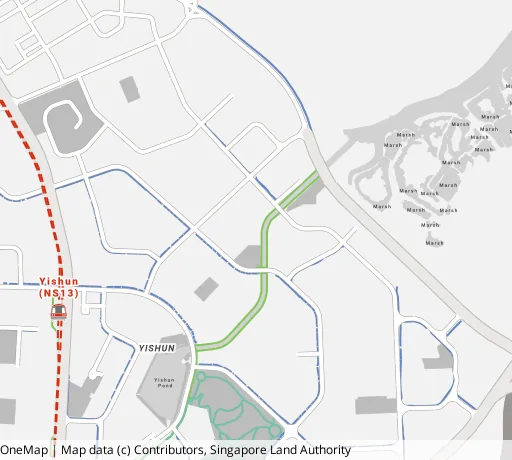 Map of the area around Blk 316C Yishun Ave 9 in Yishun, showing 400 m and 1 km rings and 4 primary schools within 1 km