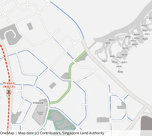 Map of the area around Blk 334A Yishun St 31 in Yishun, showing 400 m and 1 km rings and 4 primary schools within 1 km