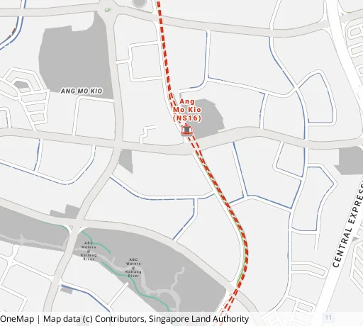 Map of the area around Blk 344 Ang Mo Kio Ave 3 in Ang Mo Kio, showing 400 m and 1 km rings and 2 primary schools within 1 km