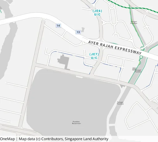 Map of the area around Blk 35 Teban Gdns Rd in Jurong East, showing 400 m and 1 km rings and 1 hawker centre within 1 km