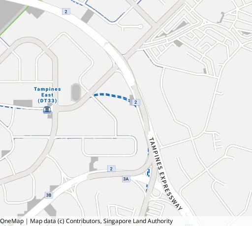 Map of the area around Blk 359 Tampines St 34 in Tampines, showing 400 m and 1 km rings and 1 primary school within 1 km