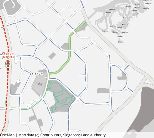 Map of the area around Blk 362 Yishun Ring Rd in Yishun, showing 400 m and 1 km rings and 4 primary schools within 1 km