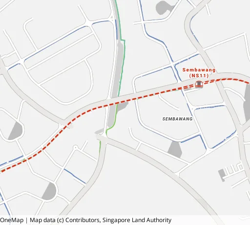 Map of the area around Blk 362B Sembawang Cres in Sembawang, showing 400 m and 1 km rings and 3 primary schools within 1 km
