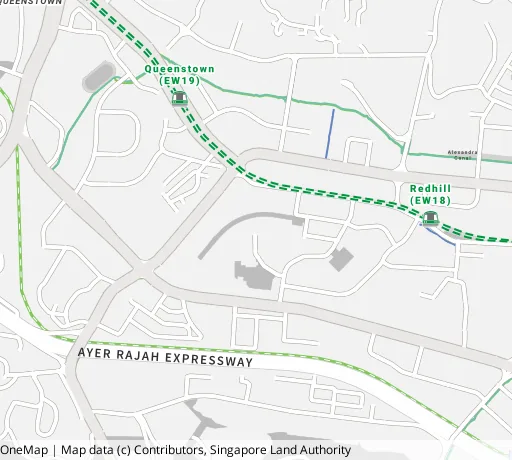 Map of the area around Blk 37 Jln Rumah Tinggi in Bukit Merah, showing 400 m and 1 km rings and 2 primary schools within 1 km