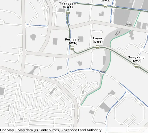 Map of the area around Blk 408C Fernvale Rd in Sengkang, showing 400 m and 1 km rings and 3 primary schools within 1 km
