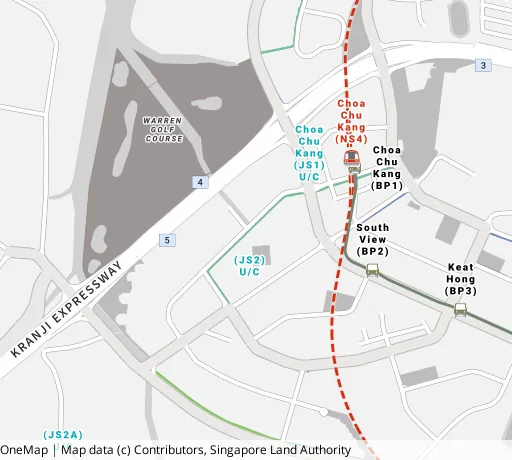 Map of the area around Blk 423 Choa Chu Kang Ave 4 in Choa Chu Kang, showing 400 m and 1 km rings and 3 primary schools within 1 km