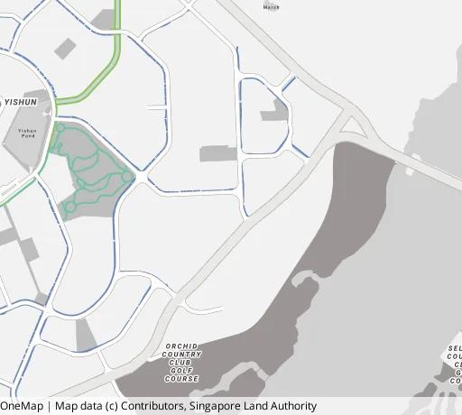 Map of the area around Blk 424D Yishun Ave 11 in Yishun, showing 400 m and 1 km rings and 3 primary schools within 1 km