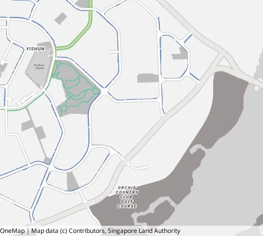 Map of the area around Blk 428B Yishun Ave 11 in Yishun, showing 400 m and 1 km rings and 3 primary schools within 1 km