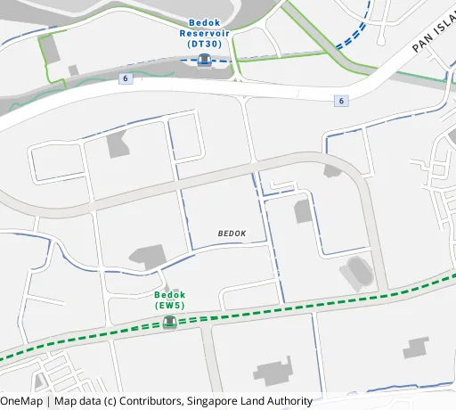 Map of the area around Blk 430A Bedok Nth Rd in Bedok, showing 400 m and 1 km rings and 4 primary schools within 1 km