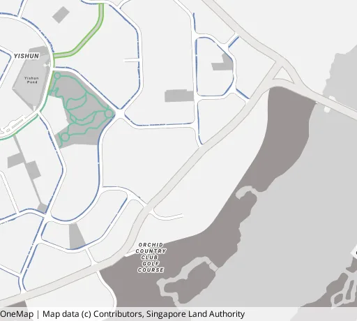 Map of the area around Blk 430A Yishun Ave 11 in Yishun, showing 400 m and 1 km rings and 3 primary schools within 1 km