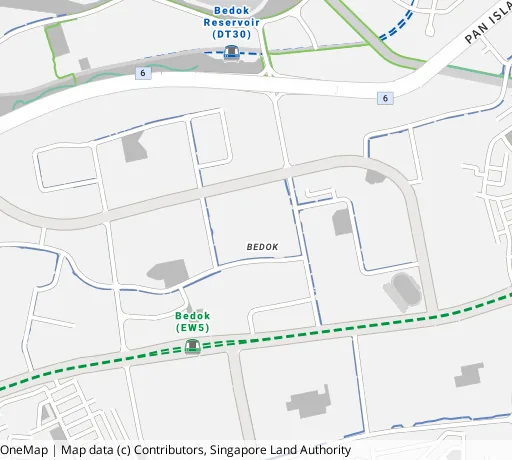 Map of the area around Blk 431A Bedok Nth Rd in Bedok, showing 400 m and 1 km rings and 4 primary schools within 1 km