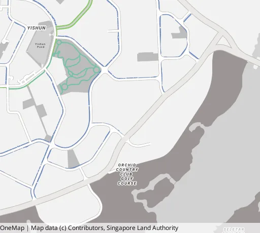 Map of the area around Blk 431B Yishun Ave 1 in Yishun, showing 400 m and 1 km rings and 3 primary schools within 1 km