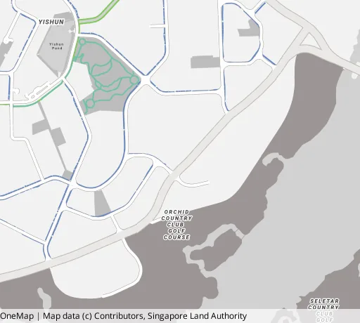 Map of the area around Blk 432A Yishun Ave 1 in Yishun, showing 400 m and 1 km rings and 4 primary schools within 1 km