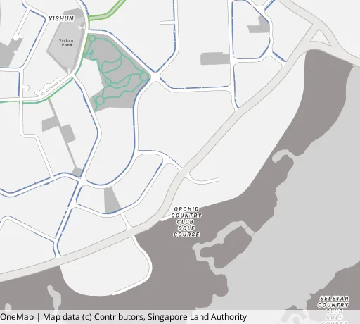 Map of the area around Blk 432B Yishun Ave 1 in Yishun, showing 400 m and 1 km rings and 4 primary schools within 1 km