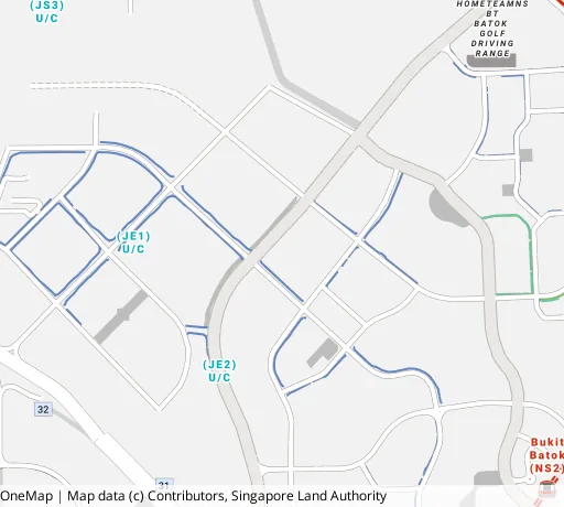 Map of the area around Blk 437A Bt Batok West Ave 5 in Bukit Batok, showing 400 m and 1 km rings and 1 primary school within 1 km