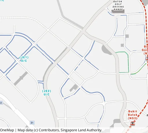 Map of the area around Blk 438A Bt Batok West Ave 8 in Bukit Batok, showing 400 m and 1 km rings and 3 primary schools within 1 km