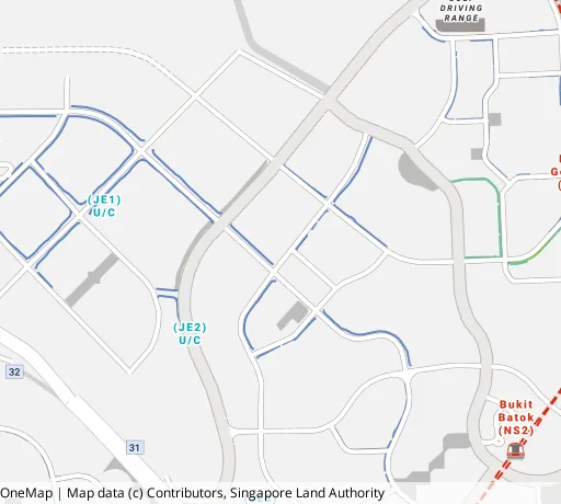 Map of the area around Blk 439A Bt Batok West Ave 8 in Bukit Batok, showing 400 m and 1 km rings and 3 primary schools within 1 km