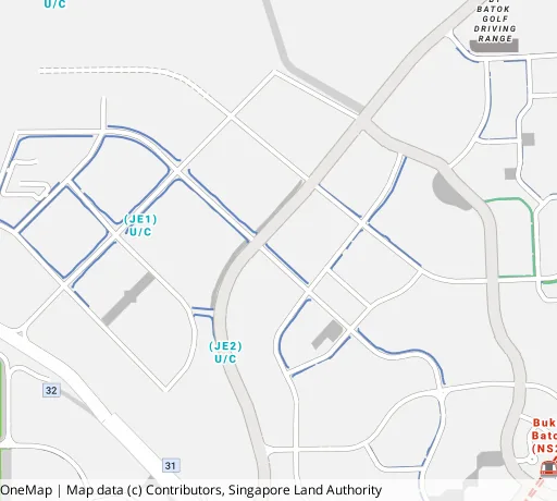 Map of the area around Blk 439C Bt Batok West Ave 8 in Bukit Batok, showing 400 m and 1 km rings and 2 primary schools within 1 km