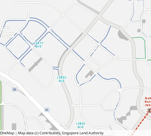 Map of the area around Blk 440A Bt Batok West Ave 8 in Bukit Batok, showing 400 m and 1 km rings and 3 primary schools within 1 km