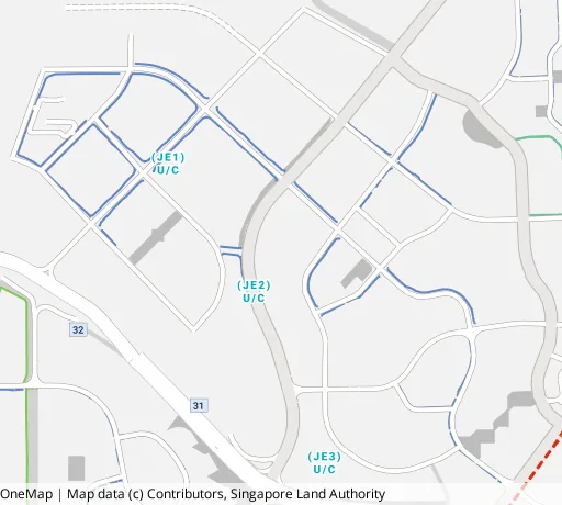 Map of the area around Blk 440C Bt Batok West Ave 8 in Bukit Batok, showing 400 m and 1 km rings and 3 primary schools within 1 km