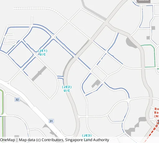 Map of the area around Blk 441B Bt Batok West Ave 8 in Bukit Batok, showing 400 m and 1 km rings and 2 primary schools within 1 km