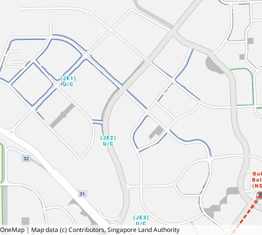 Map of the area around Blk 441C Bt Batok West Ave 8 in Bukit Batok, showing 400 m and 1 km rings and 2 primary schools within 1 km