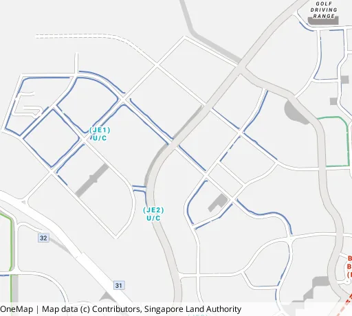 Map of the area around Blk 442B Bt Batok West Ave 8 in Bukit Batok, showing 400 m and 1 km rings and 2 primary schools within 1 km