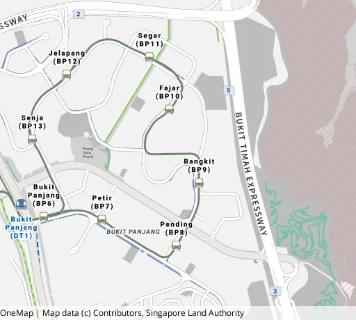 Map of the area around Blk 442B Fajar Rd in Bukit Panjang, showing 400 m and 1 km rings and 4 primary schools within 1 km