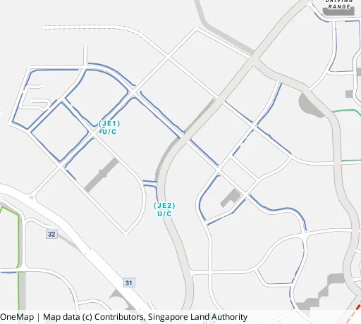 Map of the area around Blk 443A Bt Batok West Ave 8 in Bukit Batok, showing 400 m and 1 km rings and 2 primary schools within 1 km