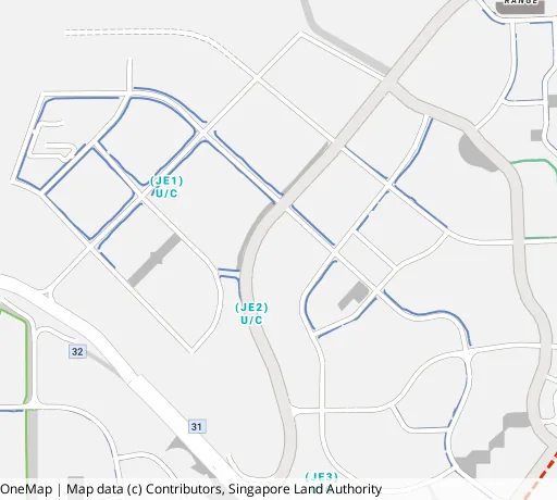 Map of the area around Blk 443B Bt Batok West Ave 8 in Bukit Batok, showing 400 m and 1 km rings and 2 primary schools within 1 km
