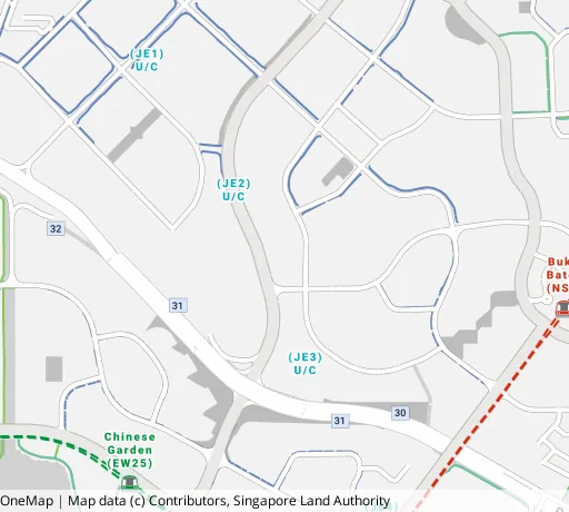 Map of the area around Blk 445B Bt Batok West Ave 8 in Bukit Batok, showing 400 m and 1 km rings and 4 primary schools within 1 km
