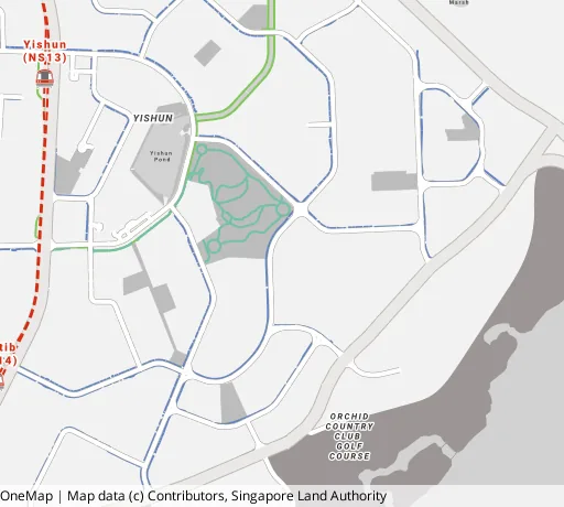 Map of the area around Blk 449 Yishun Ring Rd in Yishun, showing 400 m and 1 km rings and 4 primary schools within 1 km