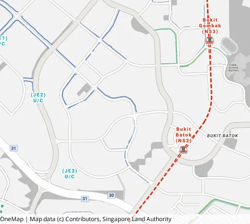 Map of the area around Blk 450B Bt Batok West Ave 6 in Bukit Batok, showing 400 m and 1 km rings and 2 primary schools within 1 km
