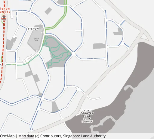 Map of the area around Blk 452 Yishun Ring Rd in Yishun, showing 400 m and 1 km rings and 4 primary schools within 1 km