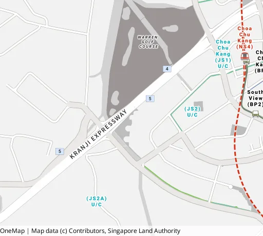 Map of the area around Blk 453 Choa Chu Kang Ave 4 in Choa Chu Kang, showing 400 m and 1 km rings and 2 primary schools within 1 km