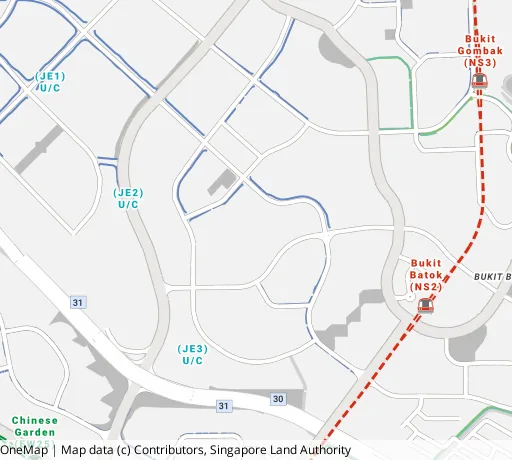 Map of the area around Blk 453A Bt Batok West Ave 6 in Bukit Batok, showing 400 m and 1 km rings and 1 primary school within 1 km