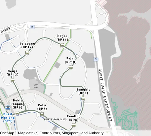 Map of the area around Blk 454 Fajar Rd in Bukit Panjang, showing 400 m and 1 km rings and 4 primary schools within 1 km