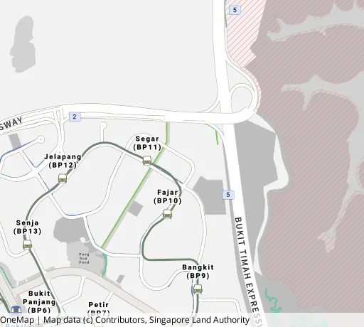 Map of the area around Blk 459 Segar Rd in Bukit Panjang, showing 400 m and 1 km rings and 4 primary schools within 1 km