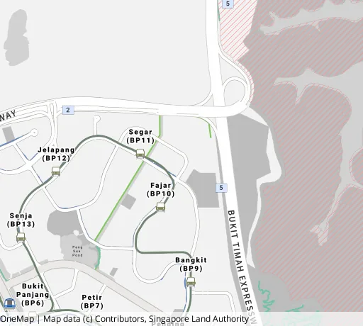 Map of the area around Blk 460 Segar Rd in Bukit Panjang, showing 400 m and 1 km rings and 4 primary schools within 1 km
