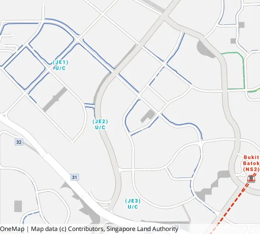 Map of the area around Blk 460A Bt Batok West Ave 9 in Bukit Batok, showing 400 m and 1 km rings and 3 primary schools within 1 km