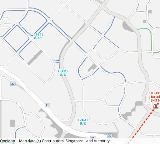 Map of the area around Blk 460B Bt Batok West Ave 9 in Bukit Batok, showing 400 m and 1 km rings and 3 primary schools within 1 km