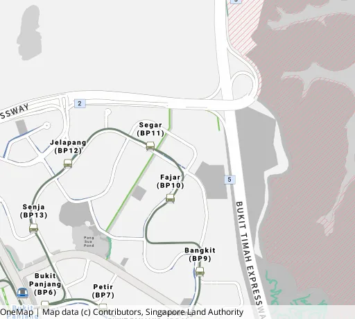 Map of the area around Blk 461 Segar Rd in Bukit Panjang, showing 400 m and 1 km rings and 4 primary schools within 1 km