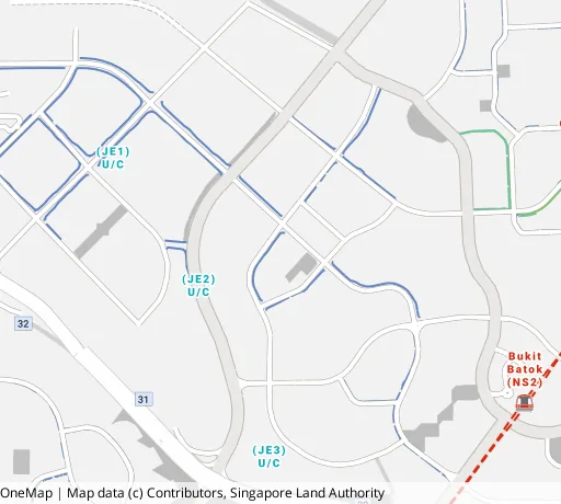 Map of the area around Blk 461A Bt Batok West Ave 8 in Bukit Batok, showing 400 m and 1 km rings and 2 primary schools within 1 km